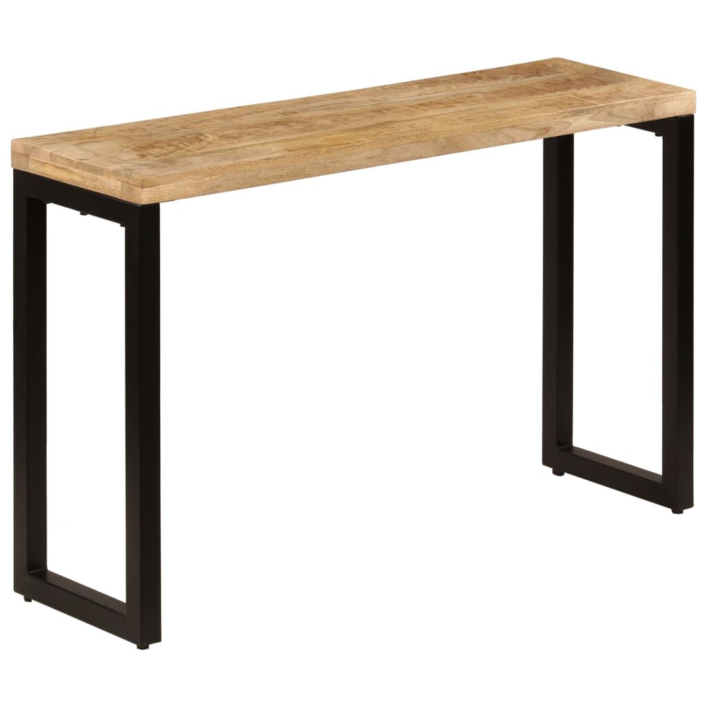 vidaXL Τραπέζι Κονσόλα 120 x 35 x 76 εκ. από Μασίφ Ξύλο Μάνγκο/Ατσάλι