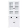 vidaXL Βιτρίνα Σαλονιού με 4 Πόρτες 80x40x180 εκ. MDF και Ξύλο Πεύκου