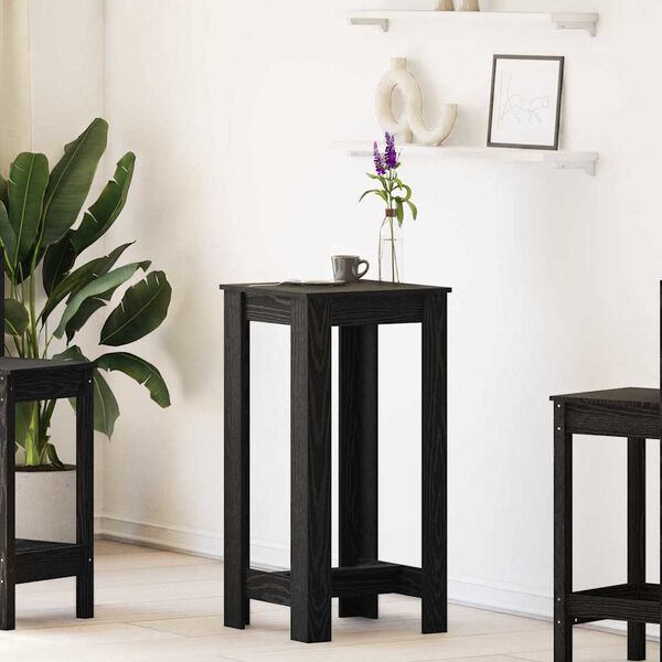 vidaXL Τραπέζι μπαρ Μαύρη Οξυά 51 x 50 x 103.5 εκ. Επεξεργασμένο ξύλο