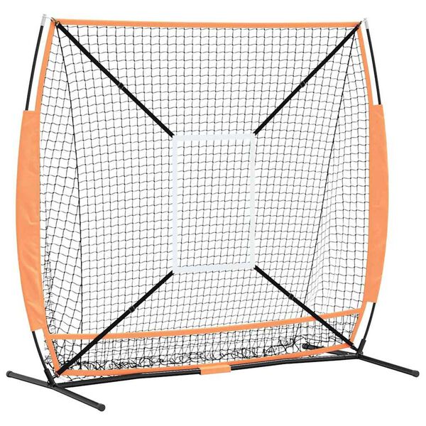 vidaXL Μπέιζμπολ & Σόφτμπολ Μαύρο 180 x 90 x 153 εκ. Πολυεστέρας