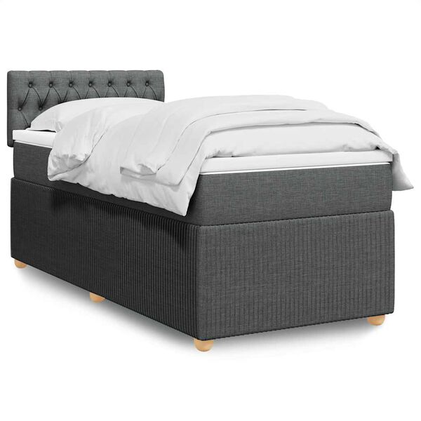 vidaXL &Kappa;&rho;&epsilon;&beta;ά&tau;&iota; Boxspring &mu;&epsilon; &Sigma;&tau;&rho;ώ&mu;&alpha; &Sigma;&kappa;&omicron;ύ&rho;&omicron; &Gamma;&kappa;&rho;&iota; 100x200 &epsilon;&kappa;. &Upsilon;&phi;&alpha;&sigma;&mu;ά&tau;&iota;&nu;&omicron;