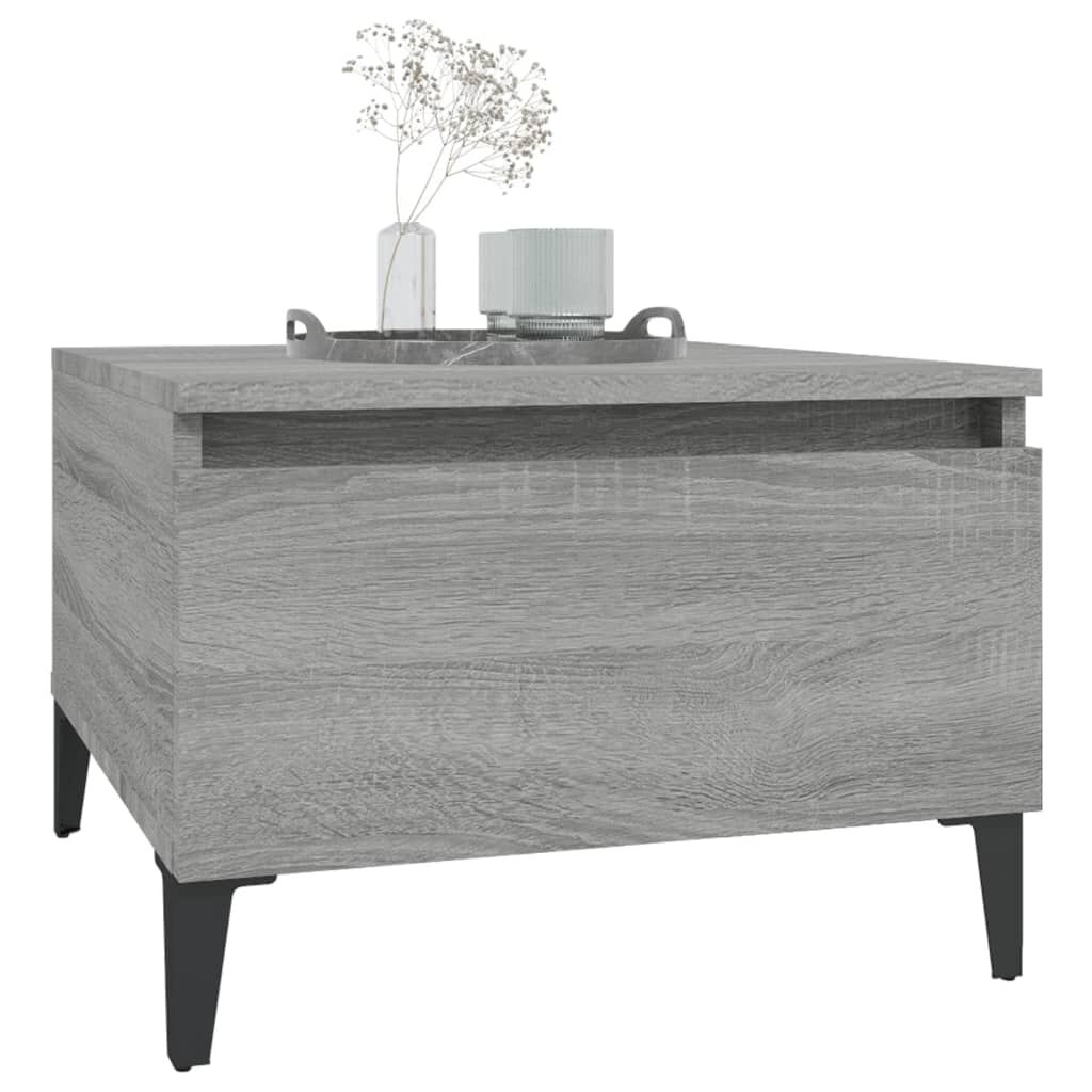 vidaXL Τραπεζάκια Σαλονιού 2 τεμ. Γκρι Sonoma 50x46x35 εκ. Επεξ. Ξύλο