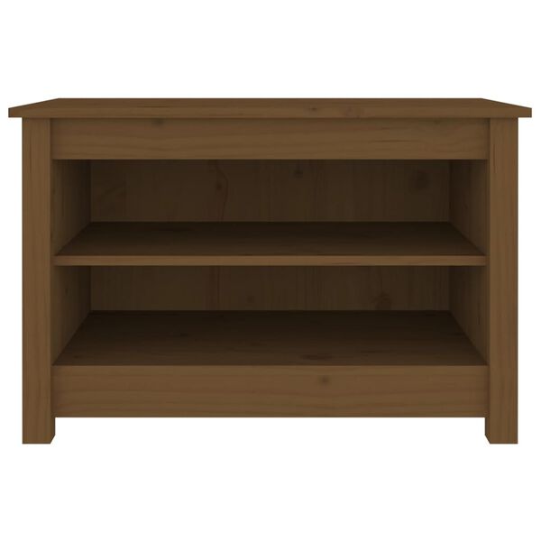 vidaXL Παπουτσοθήκη Μελί 70 x 38 x 45,5 εκ. από Μασίφ Ξύλο Πεύκου