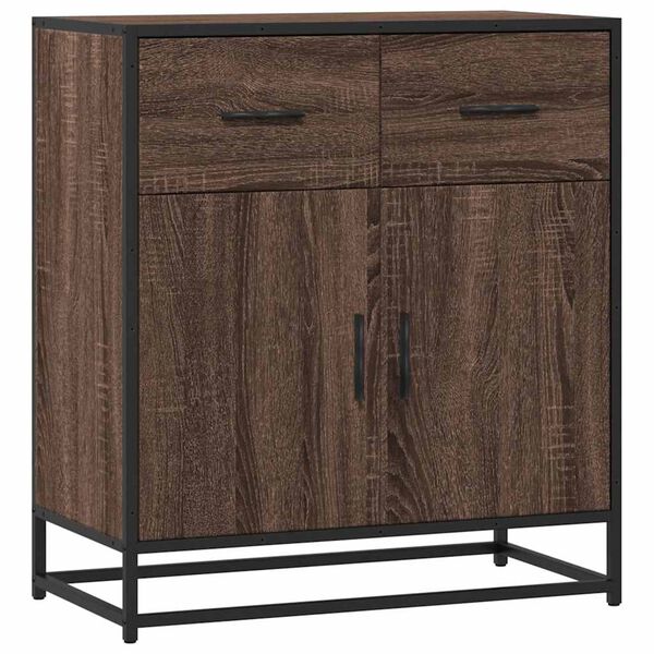 vidaXL Συρταριέρα καφέ δρυς 68x35x76 cm Κατασκευασμένο ξύλο