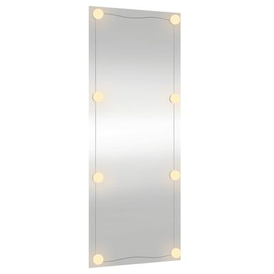 vidaXL Καθρέφτης Τοίχου με LED Ορθογώνιος 450x100 εκ. Γυάλινος