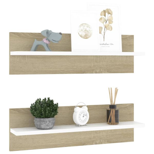 vidaXL &Rho;&alpha;&phi;&iota;έ&rho;&epsilon;&sigmaf; &Tau;&omicron;ί&chi;&omicron;&upsilon; 2 &tau;&epsilon;&mu;. &Lambda;&epsilon;&upsilon;&kappa;ό/&Delta;&rho;&upsilon;&sigmaf; 60x11,5x18 &epsilon;&kappa;. &Mu;&omicron;&rho;&iota;&omicron;&sigma;&alpha;&nu;ί&delta;&alpha;