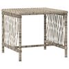 vidaXL Ξαπλώστρα 2 pcs Ανοιχτό γκρι 35 x 35 x 32 εκ. συνθετικό ρατάν