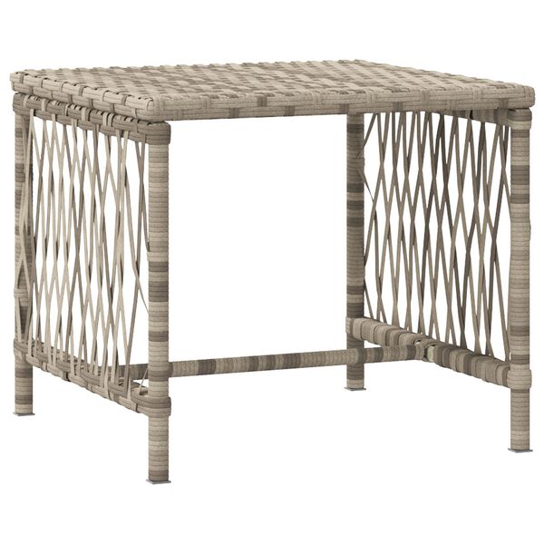 vidaXL Ξαπλώστρα 2 pcs Ανοιχτό γκρι 35 x 35 x 32 εκ. συνθετικό ρατάν