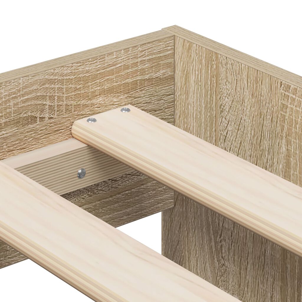 vidaXL Κρεβάτι Αποθήκευσης Σόνoma Oak 75x190 εκ.
