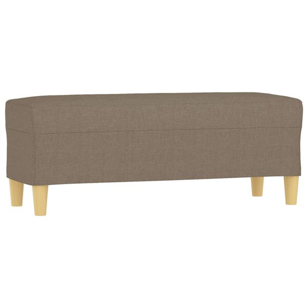 vidaXL Πάγκος Taupe 100x35x41 εκ. Υφασμάτινος