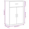 vidaXL Βοηθητικά Ντουλάπια 2 τεμ. Γκρι Sonoma 60x30x84 εκ. Επεξ. Ξύλο