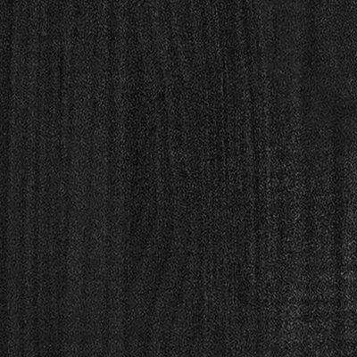 vidaXL Ζαρντινιέρες 2 τεμ. Μαύρο 70 x 31 x 70 εκ από Μασίφ Ξύλο Πεύκου