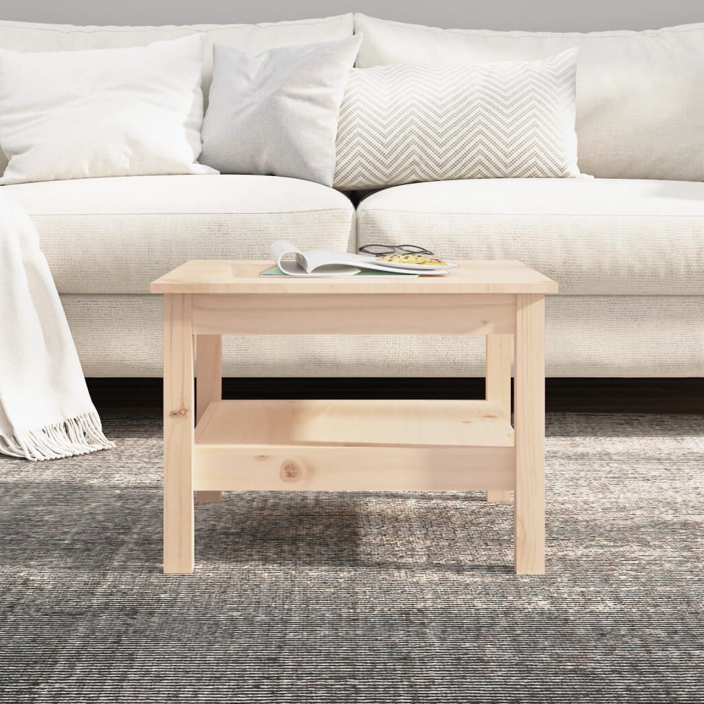 vidaXL Τραπεζάκι Σαλονιού 55x55x40 εκ. από Μασίφ Ξύλο Πεύκου