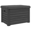 vidaXL Κουτί Μαξιλαριών Εξ Χώρου Ανθρακί 73x50,5x46,5εκ Πολυπροπυλένιο