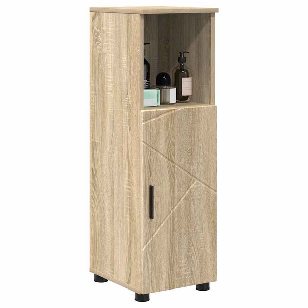 vidaXL Ντουλάπι Μπάνιου Sonoma Δρυς 30 x 35 x 95 εκ Επεξεργασμένο ξύλο