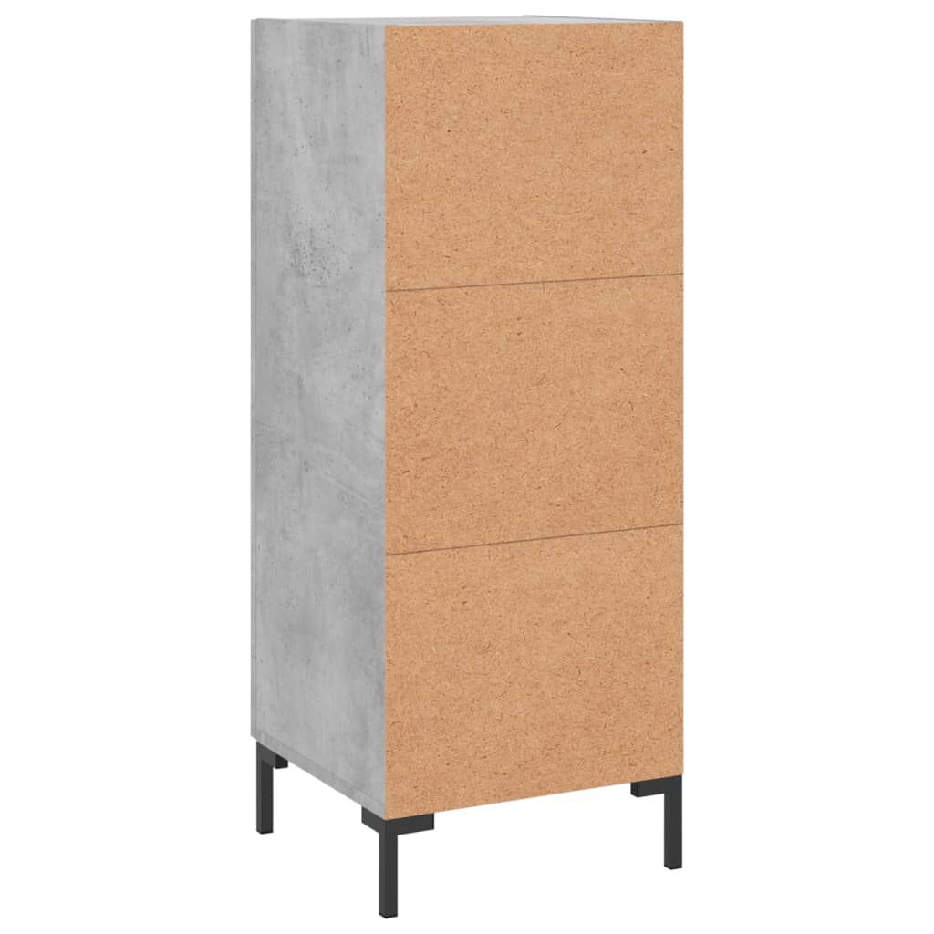 vidaXL Ντουλάπι Γκρι Σκυροδέματος 34,5x34x90 εκ. Επεξεργασμένο Ξύλο