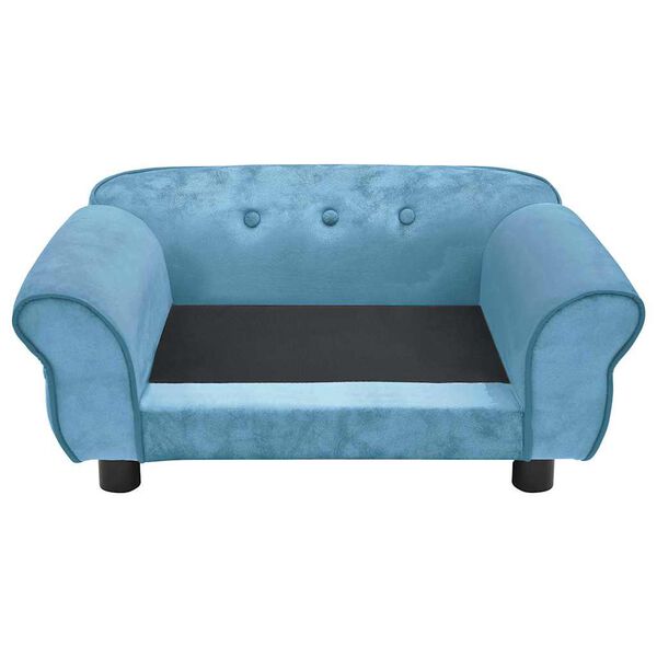 vidaXL Καναπές - Κρεβάτι Σκύλου Τιρκουάζ 72 x 45 x 30 εκ. Βελουτέ