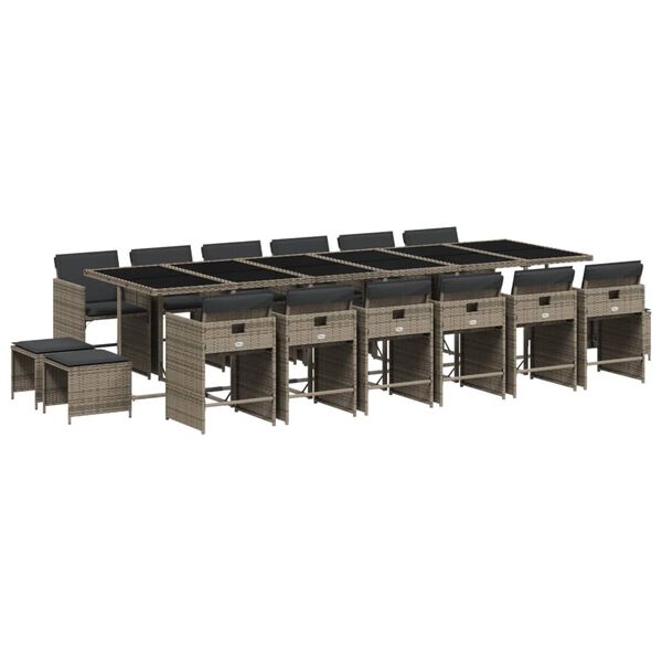 vidaXL &Sigma;&epsilon;&tau; &Tau;&rho;&alpha;&pi;&epsilon;&zeta;&alpha;&rho;ί&alpha;&sigmaf; &Kappa;ή&pi;&omicron;&upsilon; 17 &tau;&epsilon;&mu;. &Gamma;&kappa;&rho;&iota; &alpha;&pi;ό &Sigma;&upsilon;&nu;&theta;. &Rho;&alpha;&tau;ά&nu; &mu;&epsilon; &Mu;&alpha;&xi;&iota;&lambda;ά&rho;&iota;&alpha;