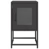 vidaXL Κομοδίνο Μαύρο 36x39x60,5 cm από χάλυβα ψυχρής έλασης