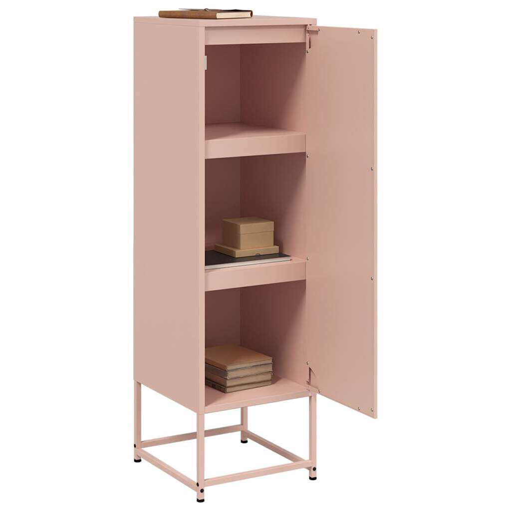 vidaXL Μπουφές Ροζ 36x39x123 εκ. από Ατσάλι