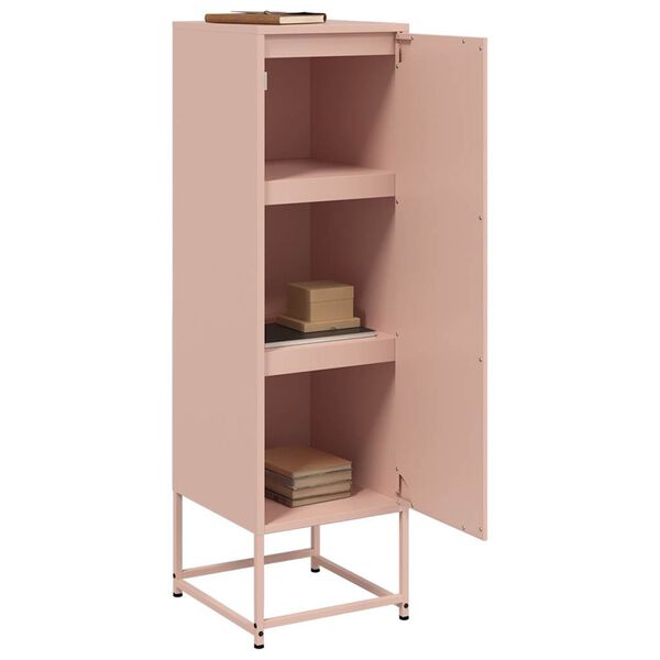 vidaXL Μπουφές Ροζ 36x39x123 εκ. από Ατσάλι