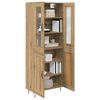 vidaXL Highboard Artisan Oak 69,5 x 34 x 90 &epsilon;&kappa;. &Epsilon;&pi;&epsilon;&xi;&epsilon;&rho;&gamma;&alpha;&sigma;&mu;έ&nu;&omicron; &xi;ύ&lambda;&omicron;