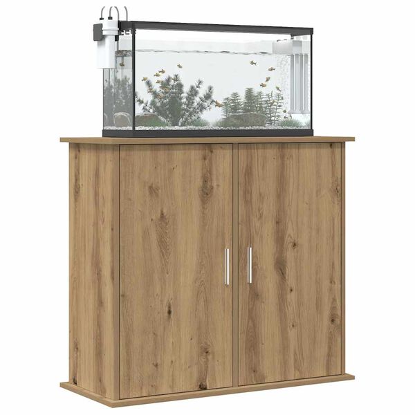 vidaXL Βάση Ενυδρείου τεχνίτης Δρυς 81x36x73 εκ από Επεξεργασμένο Ξύλο