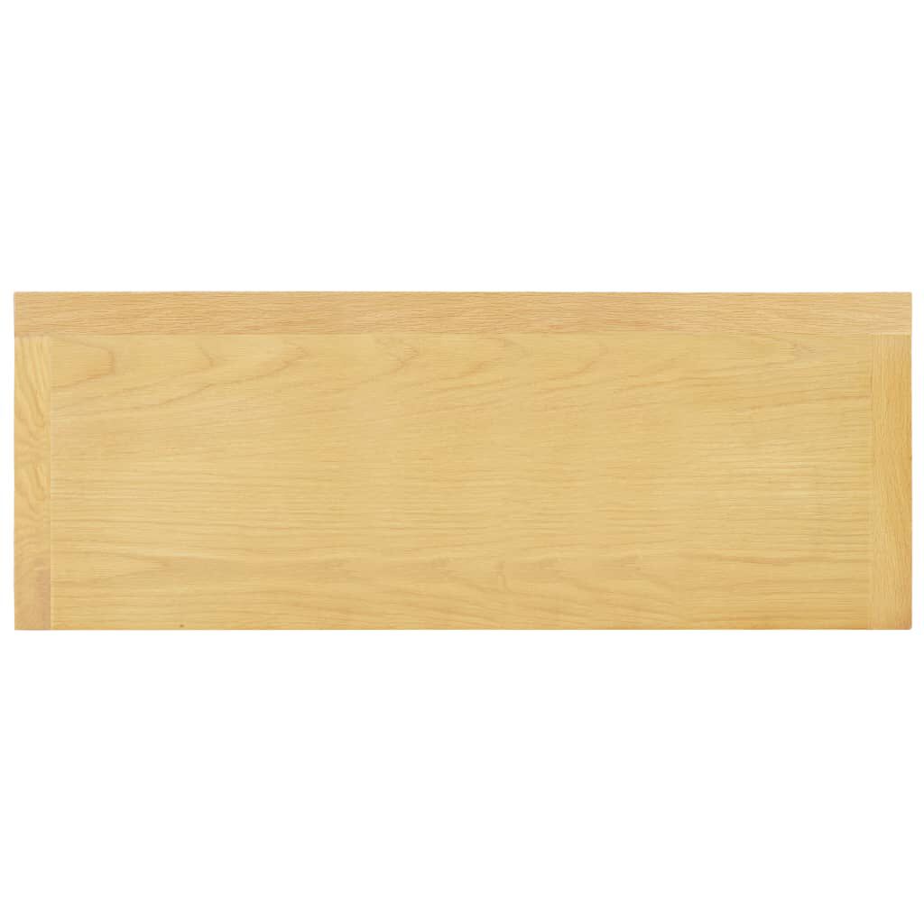 vidaXL Ντουλάπι / Ψηλός Μπουφές 90 x 33,5 x 83 εκ. Μασίφ Ξύλο Δρυός