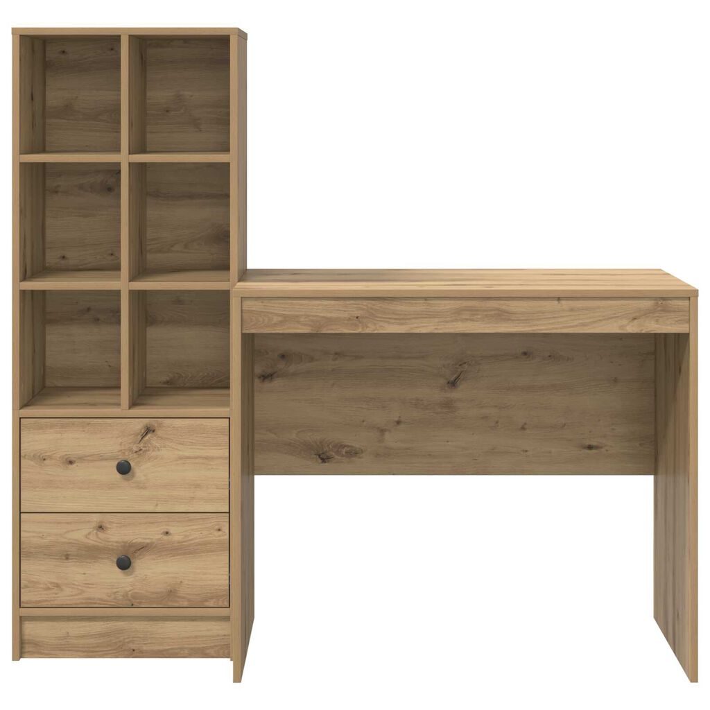 vidaXL Γραφείο με Αποθήκευση Artisan Oak Επεξεργασμένο Ξύλο