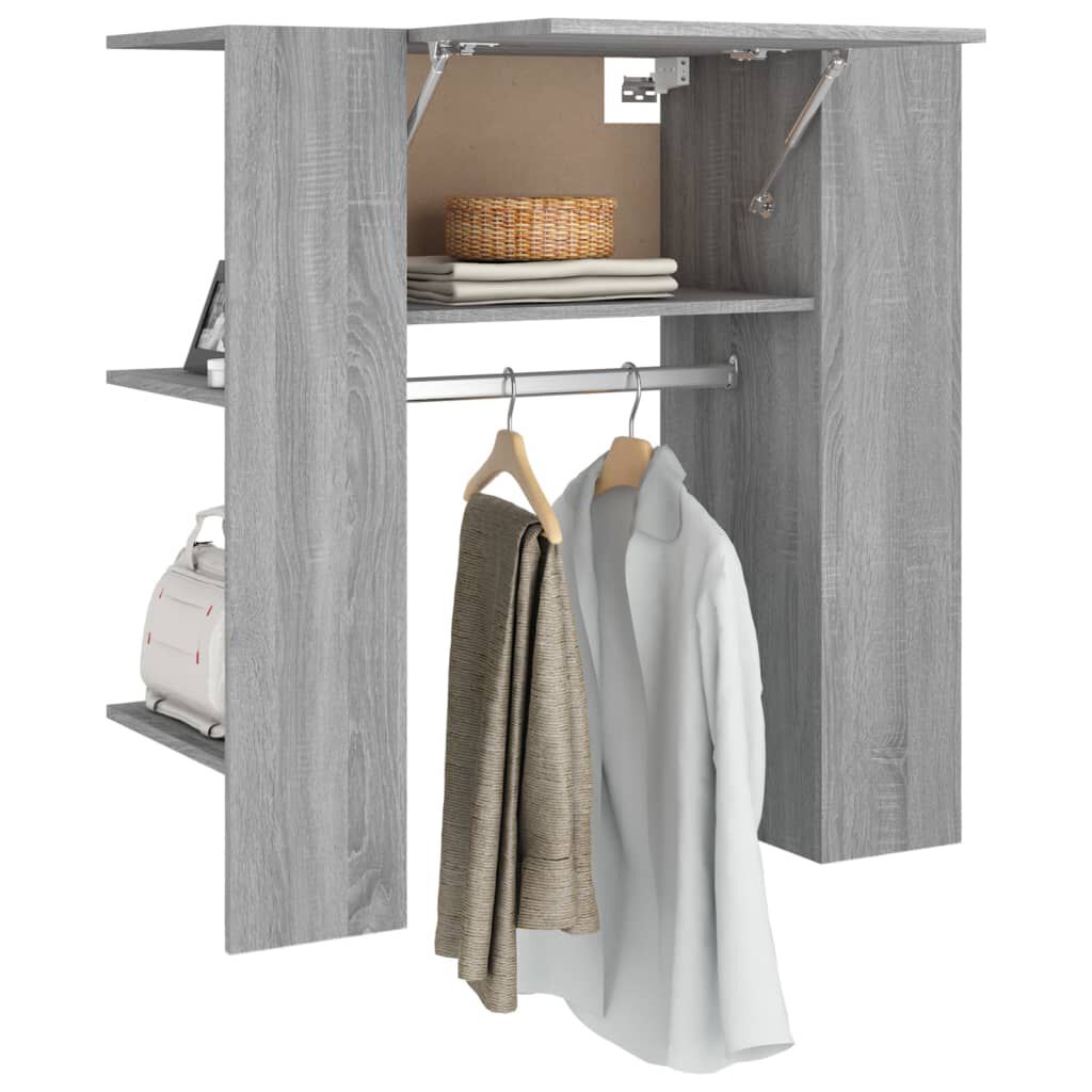 vidaXL Ντουλάπι Διαδρόμου Γκρι Sonoma 97,5 x 37 x 99 εκ. Επεξεργ. Ξύλο
