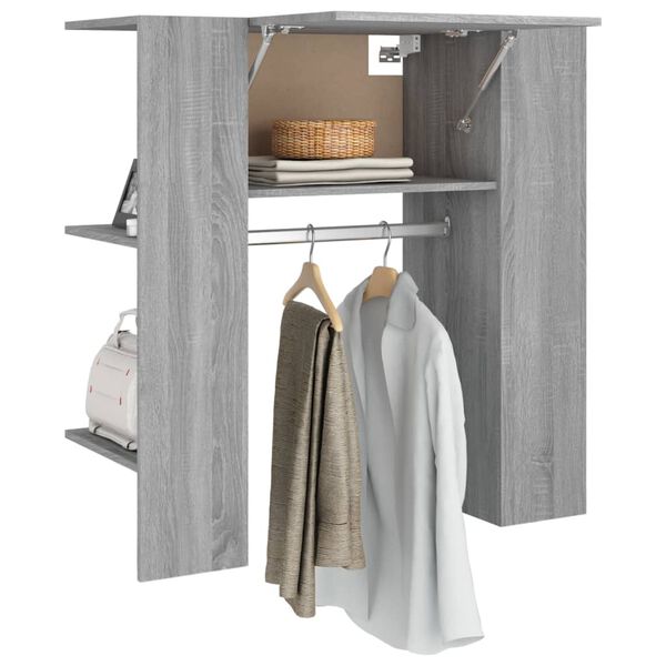 vidaXL Ντουλάπι Διαδρόμου Γκρι Sonoma 97,5 x 37 x 99 εκ. Επεξεργ. Ξύλο