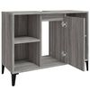 vidaXL Ντουλάπι Νιπτήρα Γκρι Sonoma 80 x 33 x 60εκ. Επεξεργασμένο Ξύλο