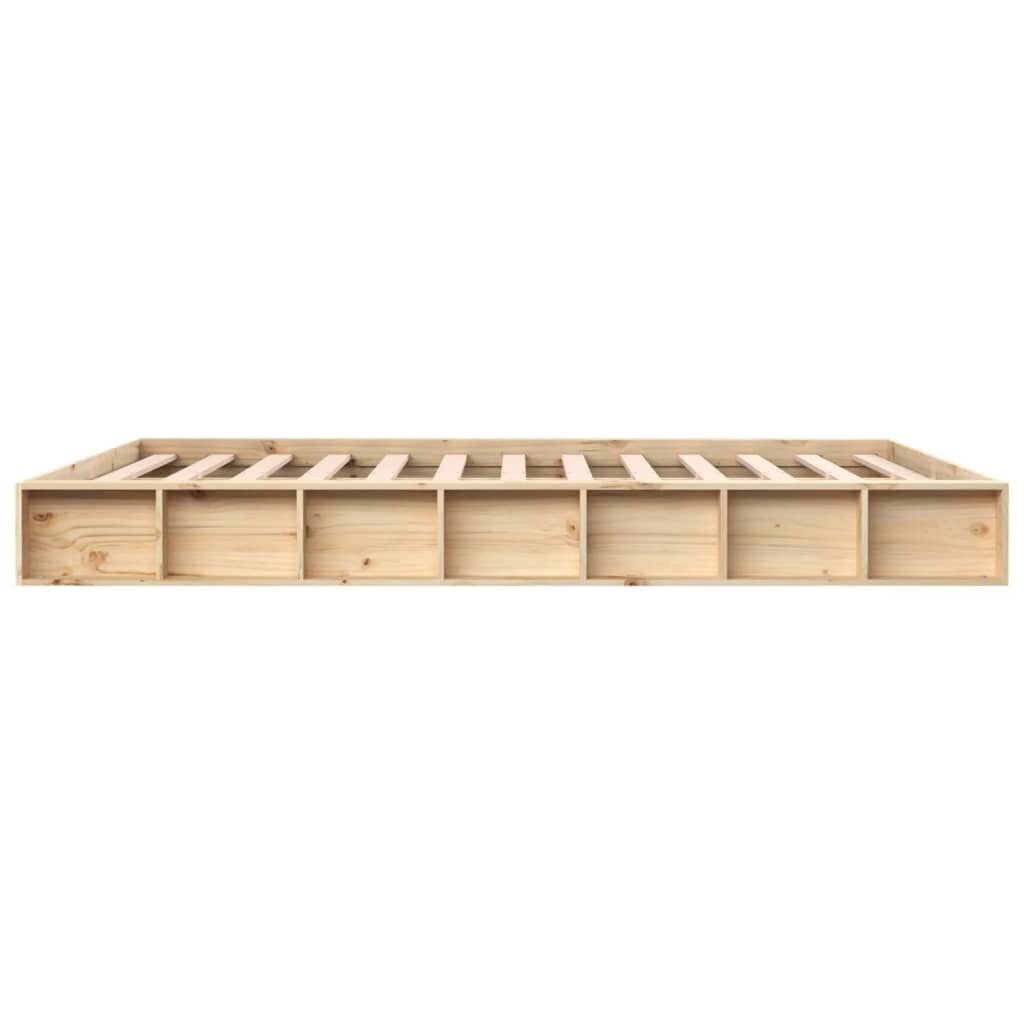 vidaXL Πλαίσιο Κρεβατιού 150 x 200 εκ. Μασίφ Ξύλο King Size