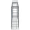vidaXL Συρματοκιβώτια Τοξωτά 3 τεμ. 300x30x80/100 εκ. Γαλβαν. Ατσάλι