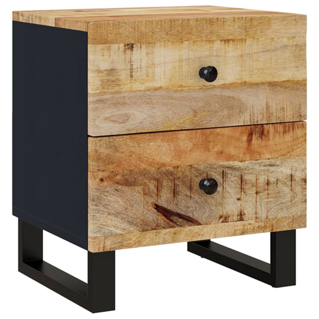 vidaXL Κομοδίνα 2 τεμ. 40 x 33 x 46 εκ. από Μασίφ Ξύλο Μάνγκο