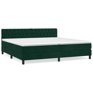 vidaXL &Kappa;&rho;&epsilon;&beta;ά&tau;&iota; Boxspring &mu;&epsilon; &Sigma;&tau;&rho;ώ&mu;&alpha; &Sigma;&kappa;&omicron;ύ&rho;&omicron; &Pi;&rho;ά&sigma;&iota;&nu;&omicron; 200x200&epsilon;&kappa;. &Beta;&epsilon;&lambda;&omicron;ύ&delta;&iota;&nu;&omicron;