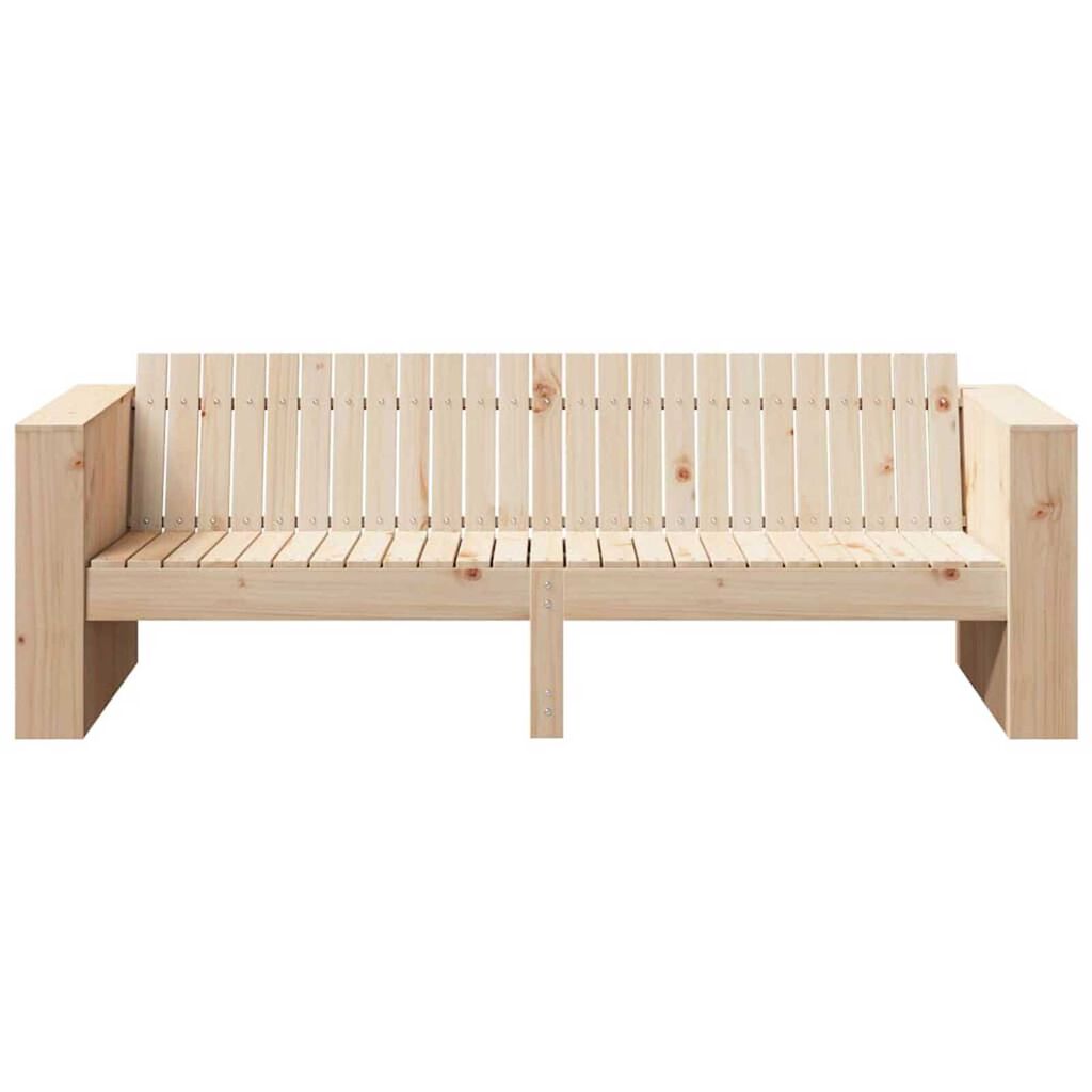vidaXL Καναπές Κήπου Καφέ 185.5 x 60 x 62 εκ. Μασίφ ξύλο πεύκου