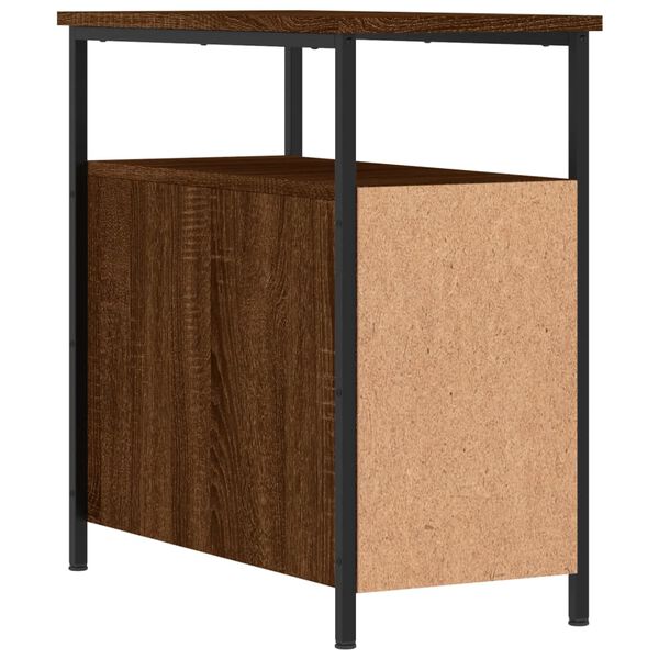 vidaXL Κομοδίνα 2 τεμ. Καφέ Δρυς 30 x 60 x 60 εκ. από Επεξεργ. Ξύλο