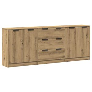 vidaXL &Mu;&pi;&omicron;&upsilon;&phi;έ&sigmaf; 3 &tau;&mu;&chi; &Delta;&rho;&upsilon;&sigmaf; &tau;&epsilon;&chi;&nu;ί&tau;&eta;&sigmaf; 60x30x70 cm &Epsilon;&pi;&epsilon;&xi;&epsilon;&rho;&gamma;&alpha;&sigma;&mu;έ&nu;&omicron; &xi;ύ&lambda;&omicron;
