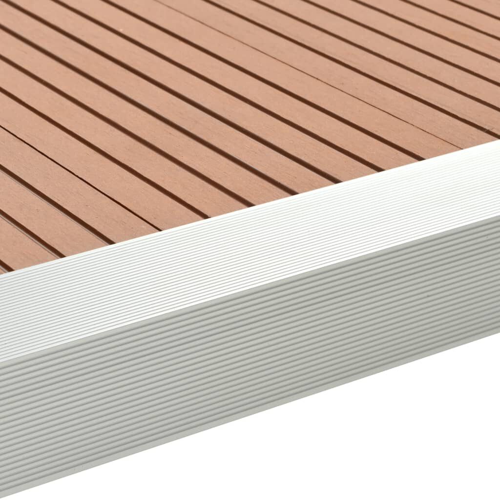 vidaXL Γωνίες Deck 5 τεμ. Ασημί 170 εκ. από Αλουμίνιο
