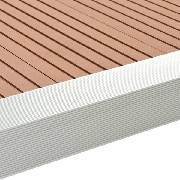 vidaXL Γωνίες Deck 5 τεμ. Ασημί 170 εκ. από Αλουμίνιο