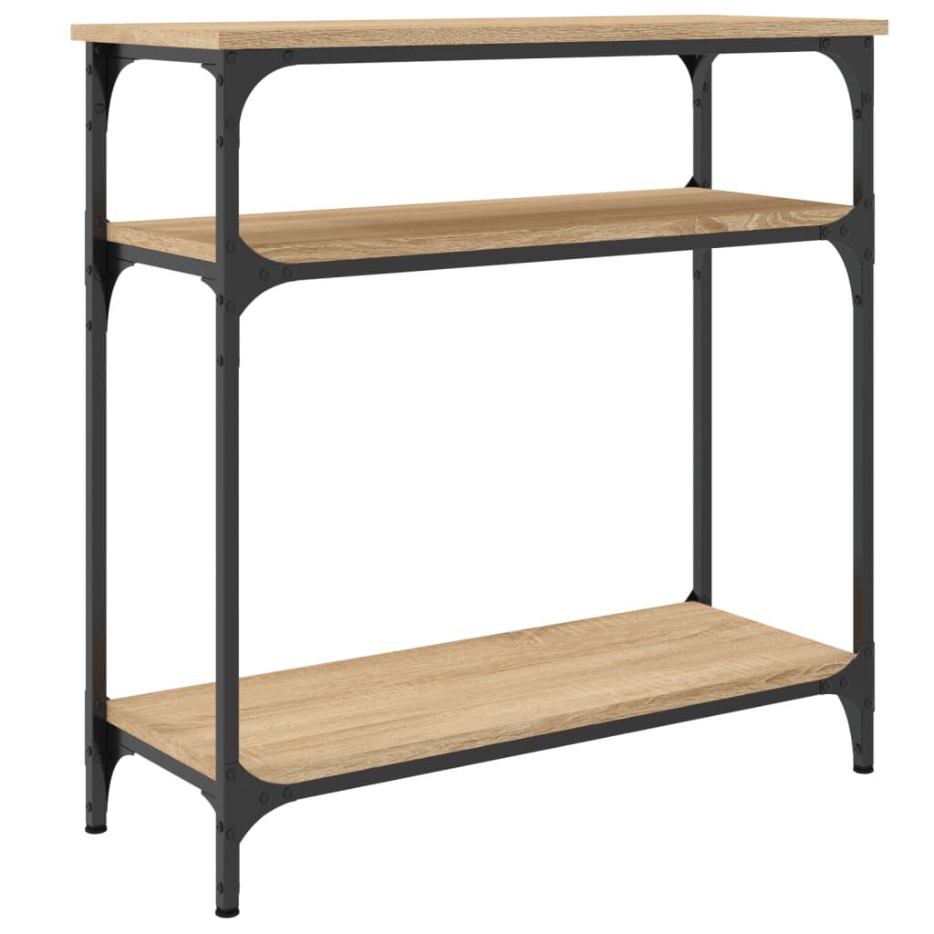 vidaXL Τραπέζι Κονσόλα Sonoma Δρυς 75x29x75 εκ. Επεξεργασμένο Ξύλο