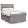 vidaXL &Kappa;&rho;&epsilon;&beta;ά&tau;&iota; Boxspring &mu;&epsilon; &Sigma;&tau;&rho;ώ&mu;&alpha; Taupe 140x200 &epsilon;&kappa;. &Upsilon;&phi;&alpha;&sigma;&mu;ά&tau;&iota;&nu;&omicron;