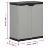 vidaXL Κάδος Απορριμάτων Κήπου Γκρι/Μαύρο 68x40x85 εκ. Πολυπροπυλένιο