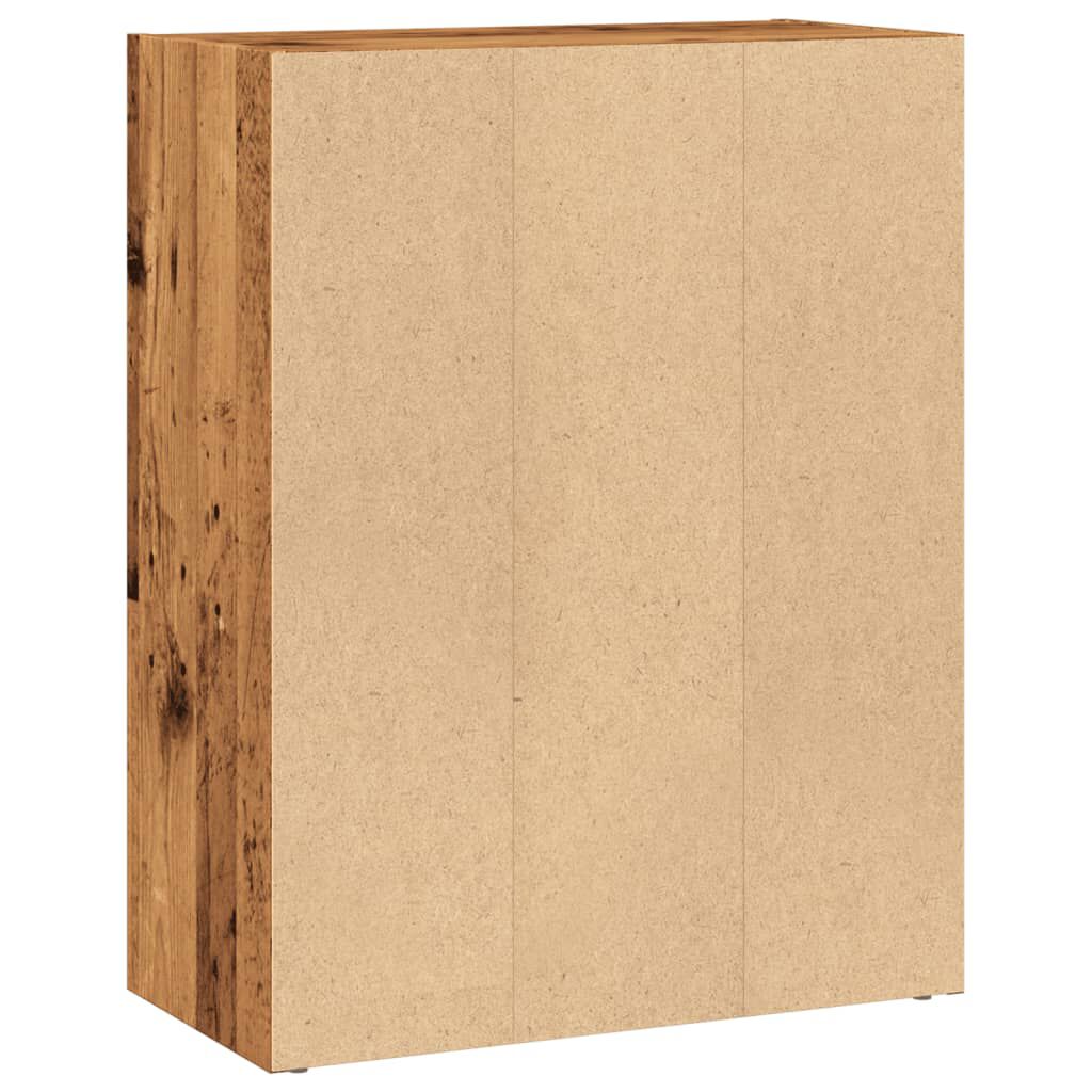vidaXL Βιβλιοθήκη Όψη Παλαιού Ξύλου 60x30x77 εκ. Επεξεργασμένο Ξύλο