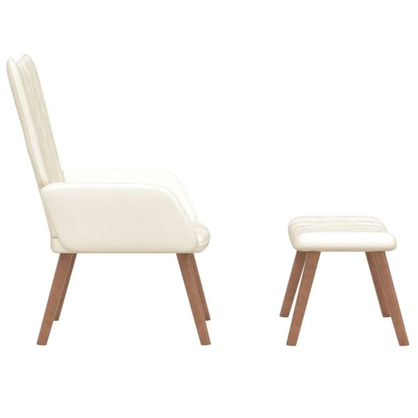 vidaXL &Pi;&omicron;&lambda;&upsilon;&theta;&rho;ό&nu;&alpha; Relax &Lambda;&epsilon;&upsilon;&kappa;ό &Kappa;&rho;&epsilon;&mu; &Beta;&epsilon;&lambda;&omicron;ύ&delta;&iota;&nu;&eta; &mu;&epsilon; &Sigma;&kappa;&alpha;&mu;&pi;ό