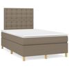 vidaXL &Kappa;&rho;&epsilon;&beta;ά&tau;&iota; Boxspring &mu;&epsilon; &Sigma;&tau;&rho;ώ&mu;&alpha; Taupe 120x200 &epsilon;&kappa;. &Upsilon;&phi;&alpha;&sigma;&mu;ά&tau;&iota;&nu;&omicron;