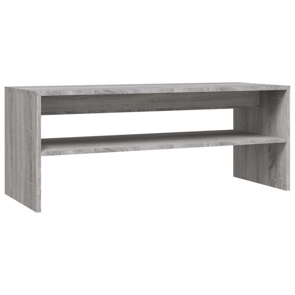 vidaXL Τραπεζάκι Σαλονιού Γκρι Sonoma 100x40x40 εκ. Επεξεργασμένο Ξύλο