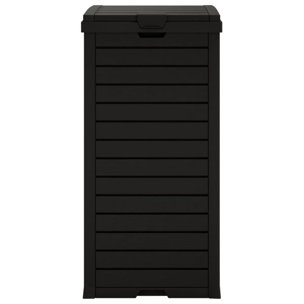 vidaXL Κάδος Απορριμμάτων Εξ. Χώρου Μαύρος 41x41x86 εκ. Πολυπροπυλένιο