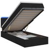 vidaXL &Kappa;&rho;&epsilon;&beta;ά&tau;&iota; Ottoman &mu;&epsilon; &Sigma;&tau;&rho;ώ&mu;&alpha; &kappa;&alpha;&iota; LED &Mu;&alpha;ύ&rho;&omicron; 80 x 200 cm Ύ&phi;&alpha;&sigma;&mu;&alpha;